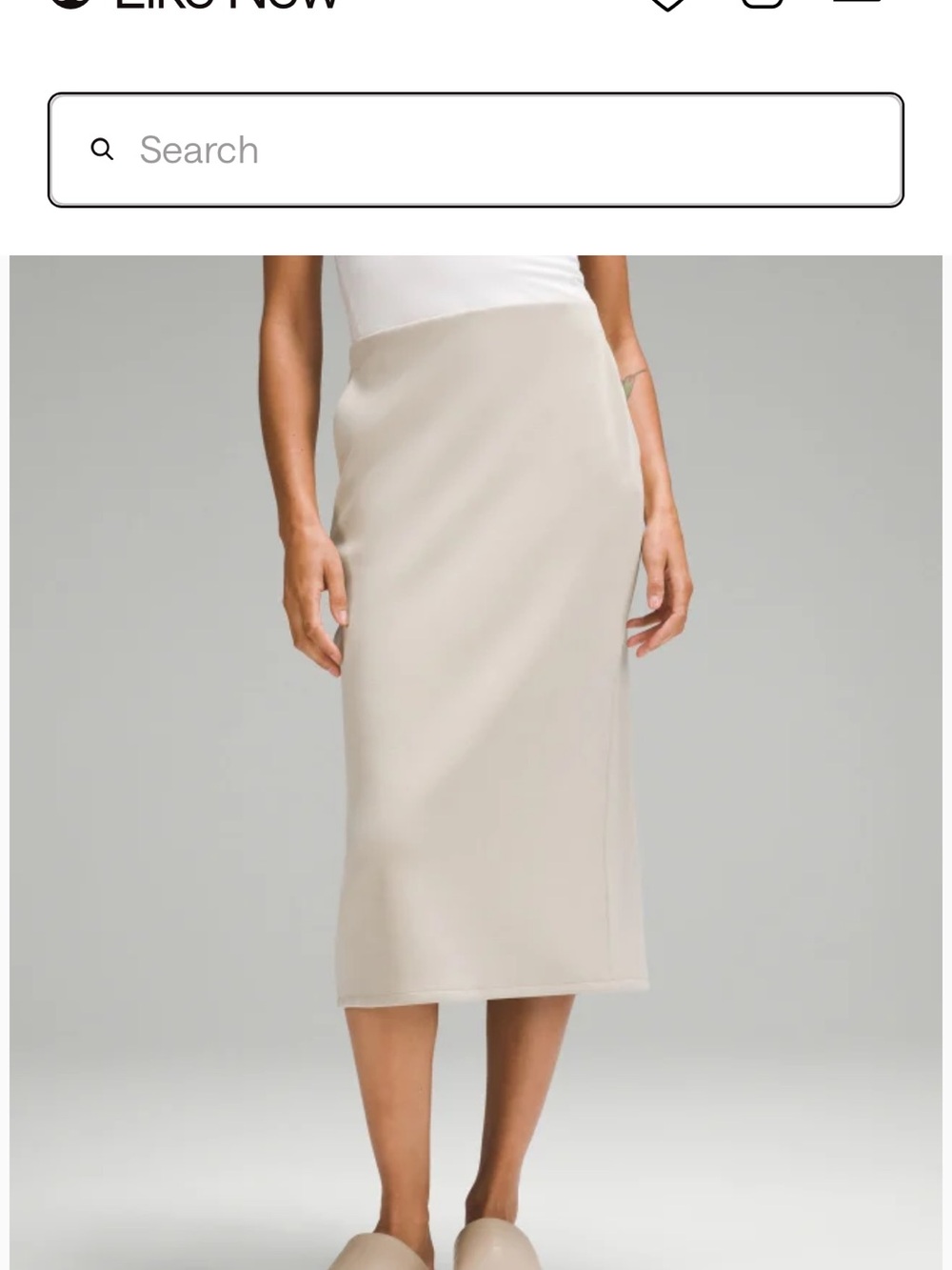 Lululemon Softstreme High-Rise Midi Skirt - Resale size 6